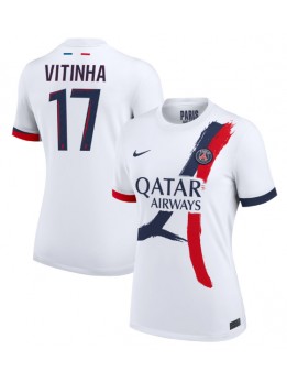 Paris Saint-Germain Vitinha #17 Zenski Gostujuci Dres 2024-25 Kratak Rukavima